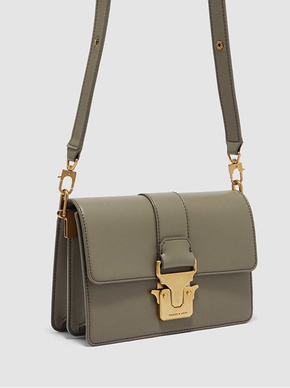 NWT Charles & Keith Pushlock Shoulder Bag